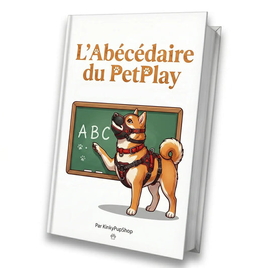 couverture du livre "l'abécédaire du petplay" un livre proposé sur le kinkypupshop