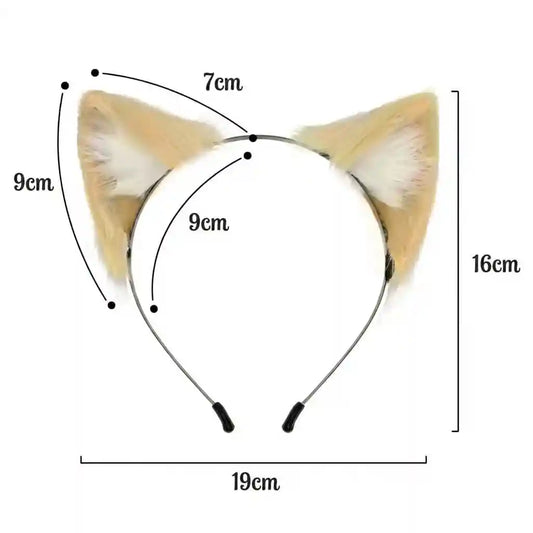 image montrant la taille et les dimensions de notre serre tête du kinkupupshop