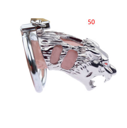 Image de la cage de chasteté avec un anneau en taille 50