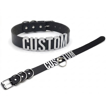 visuel du collier ouvert et fermer, pour le petplay et pour le puppyplay