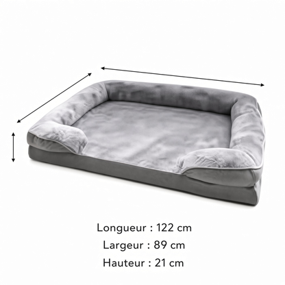 visuel montrant les dimmensions du tapis kennel de petplay