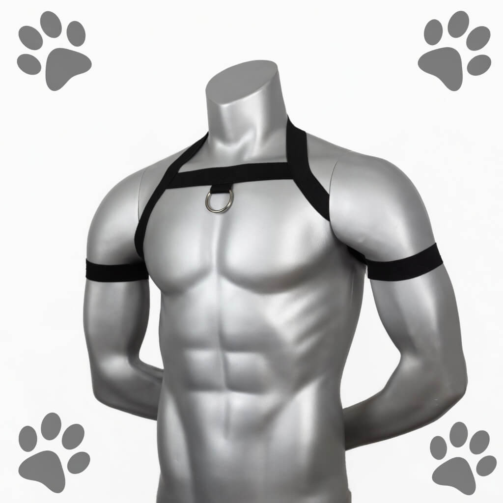 visuel à l'avant du harnais de petplay "harnais puppy agility"