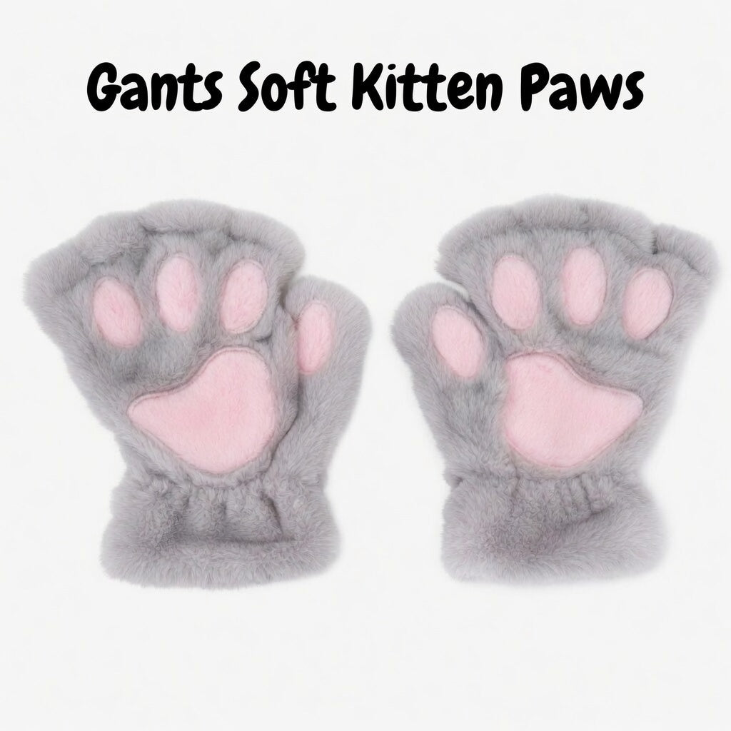 Gants "Soft Kitten Paws" - Accessoire Petplay