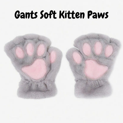 Gants "Soft Kitten Paws" - Accessoire Petplay