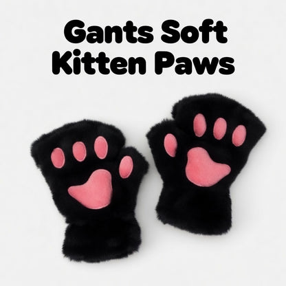 Gants "Soft Kitten Paws" - Accessoire Petplay