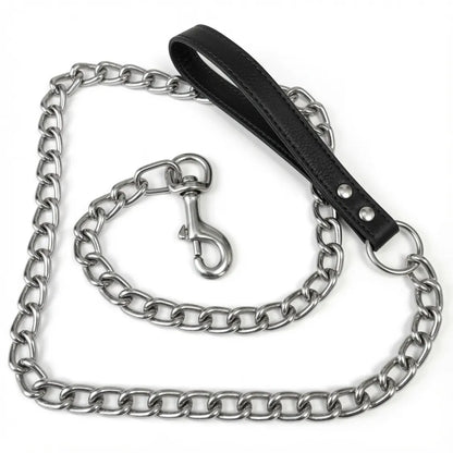 visuel de la laisse en métal qu'on propose sur le kinkypupshop, elle sert pour le petplay