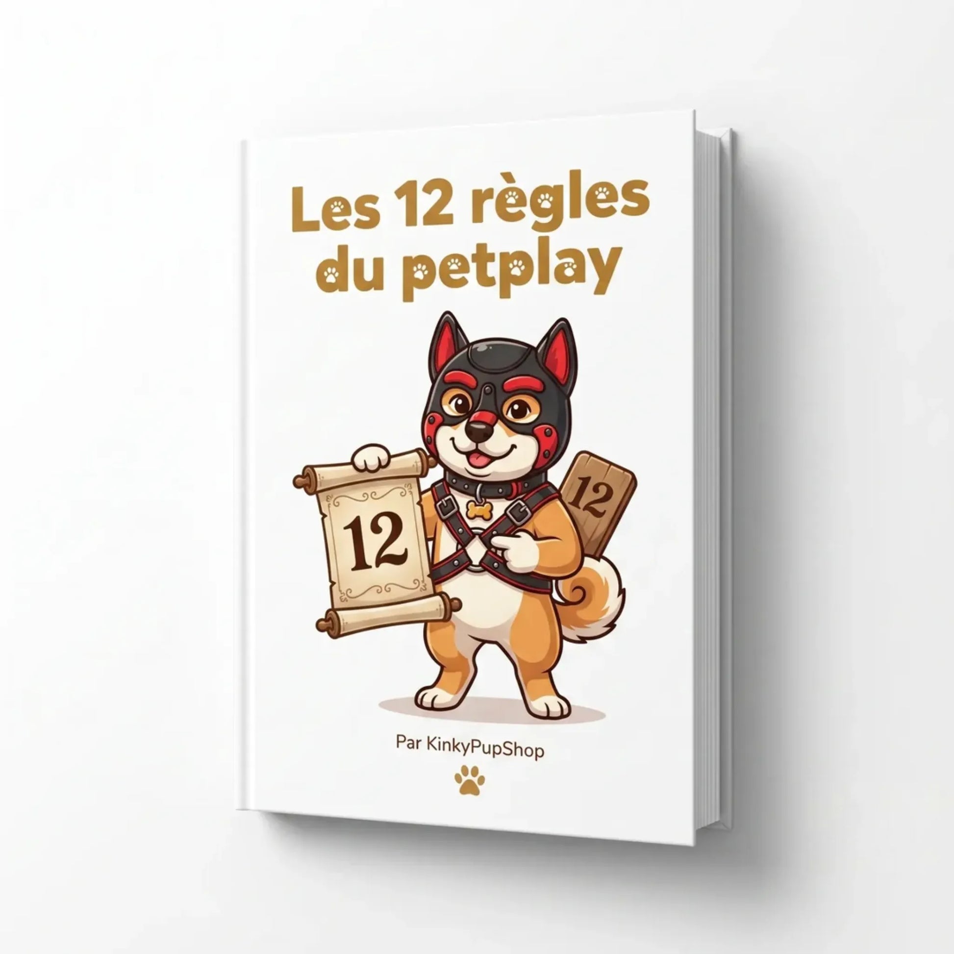 visuel du livre les 12 règles du petplay de kinkypupshop