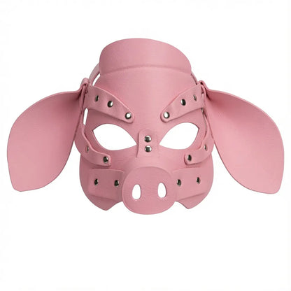Representation du masque rose modèle pig du kinkypupshop