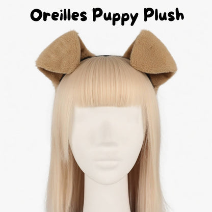 coiffe d'oreille en peluche, serre tête petplay