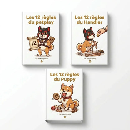 pack d'ebook sur les 12 règles autour du petplay et du puppyplay