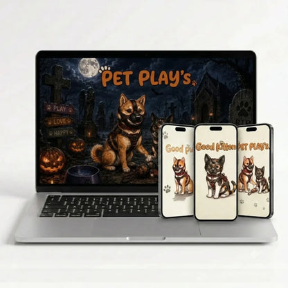 visuel du produit, pack ultime qui regroupe tous les fond d'écran petplay du kinkypupshop