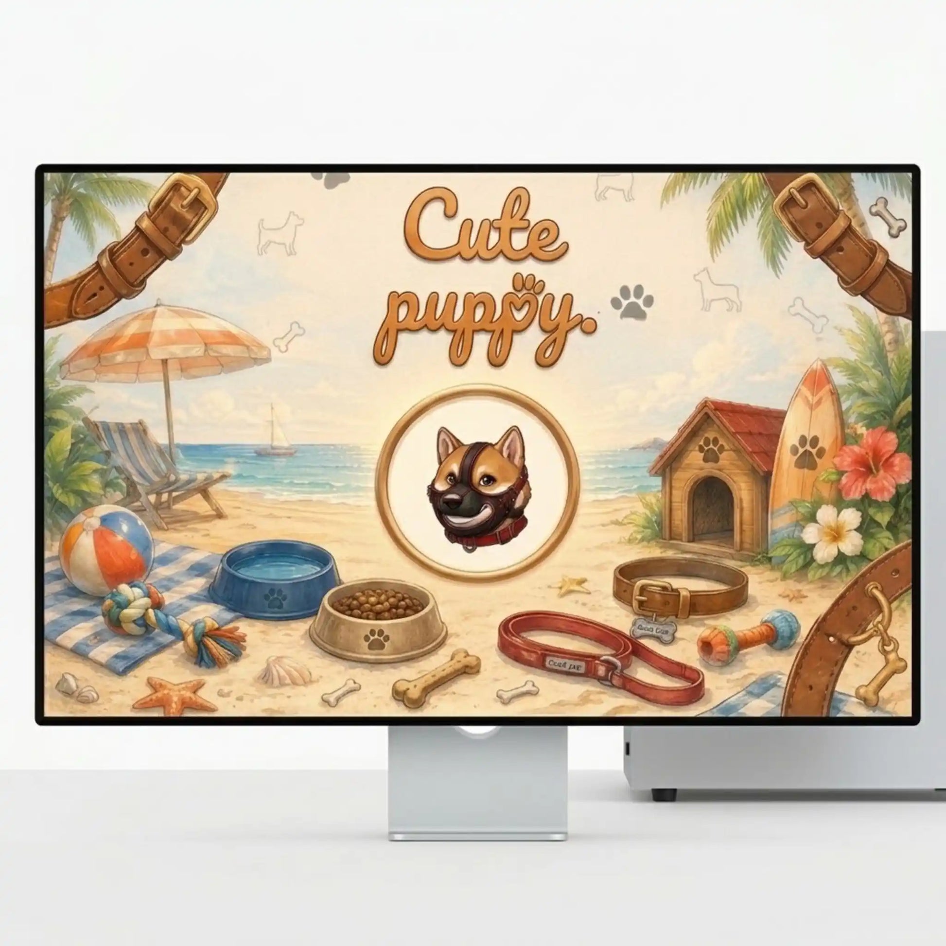 visuel ou l'on voit un pc avec un fond d'écran dessus, c'est un fond d'écran petplay