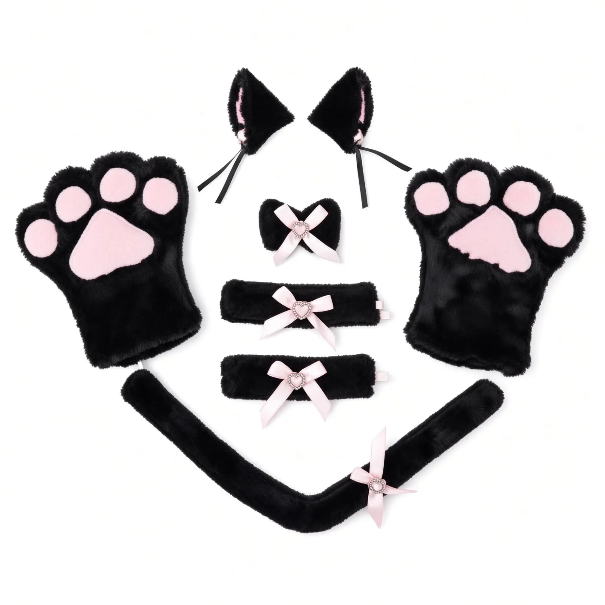 visuel du set kitten play avec différents accessoire pour le petplay en noir