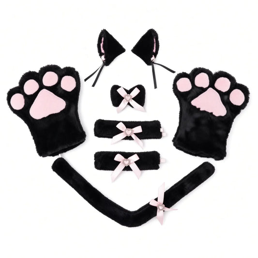 visuel du set kitten play avec différents accessoire pour le petplay en noir