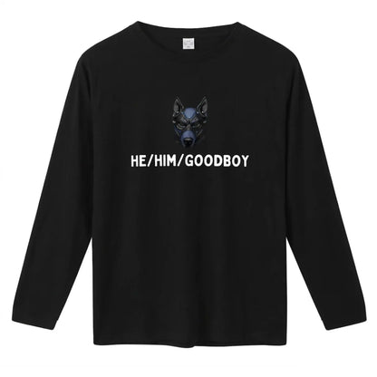 sweatshirt noir a manche longue avec un logo puppyplay 