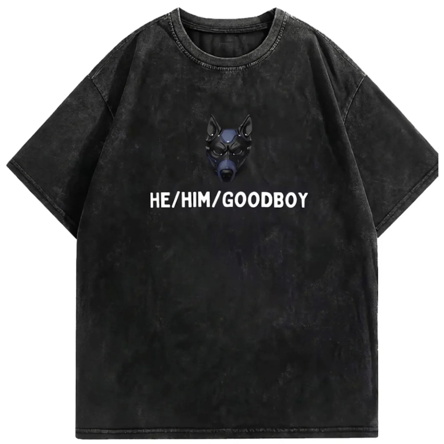 visuel du tshirt noir puppy play du kinkypupshop