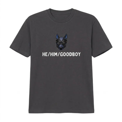visuel du tshirt petplay goodboy en gris