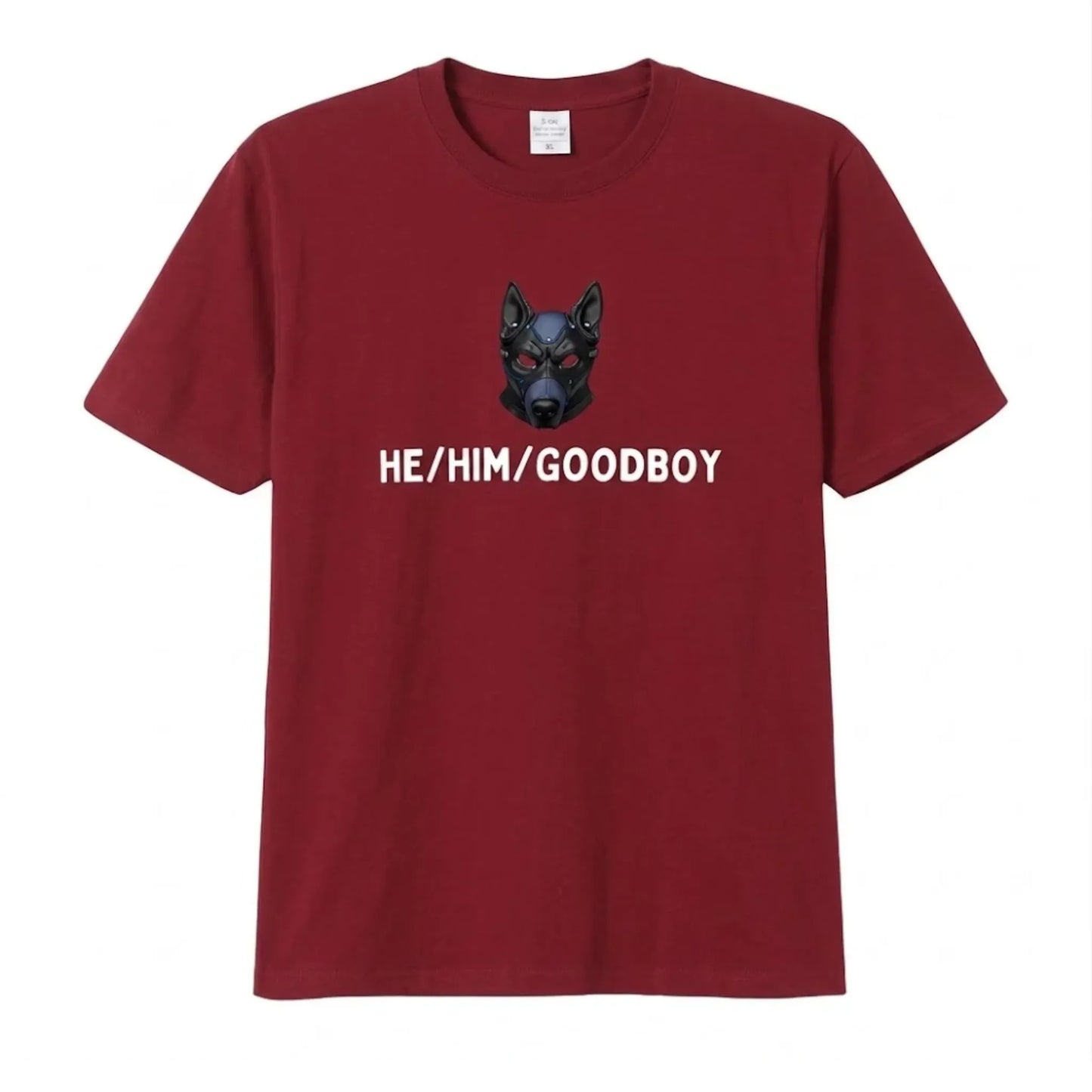 image du tshirt rouge petplay goodboy