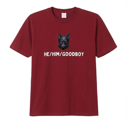 image du tshirt rouge petplay goodboy